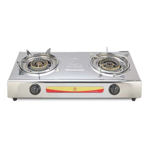 RFL Double Stainless Steel Auto Gas Stove 2-04 SRB (LPG/NG)
